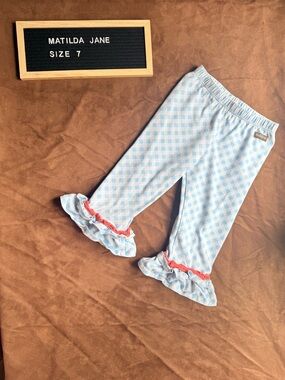 Matilda Jane Blue Knit Crop Pants